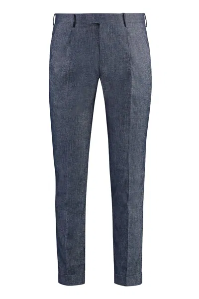 Pt01 Slim Fit Chino Trousers In Denim