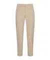 Pt01 Stretch Viscose Trousers In Nude