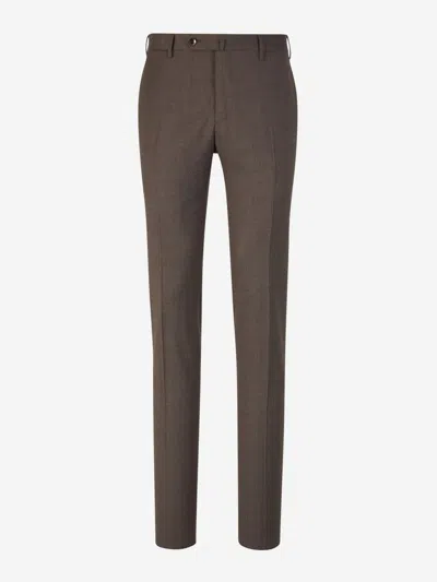 Pt01 Slim Fit Formal Pants In Grey