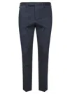 Pt01 Slim Fit Tailored Pants With Clean Finish In Blue