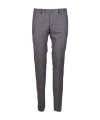 Pt01 Tailored Grey Trousers With Pleat In Black