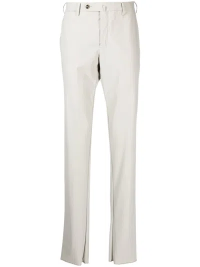 Pt01 Slim Fit Trousers In Neutral
