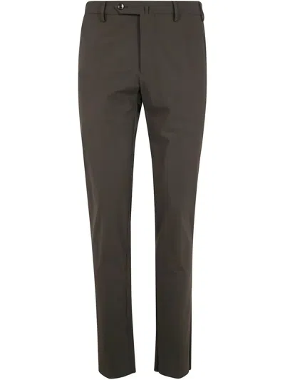 Pt01 Slim Fit Trousers In Brown