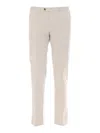 Pt01 Slim-fit Trousers With Flat Front In Gray