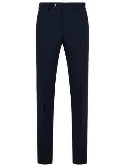 Pt01 Pt Torino 'slim' Navy Virgin Wool Pants