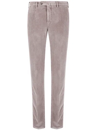 Pt01 "slim" Trousers In Gray