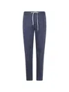 Pt01 Soft Popeline Regular Trousers In Blue
