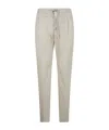 Pt01 Soft Popeline Regular Trousers In White