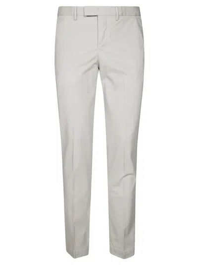 Pt01 Straight-leg Tailored Pants With Functional Pockets In White