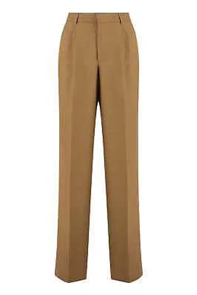 Pre-owned Pt01 Straight-leg Trousers In Brown