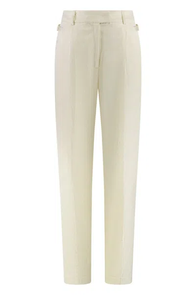 Pt01 Straight-leg Trousers In Neutral