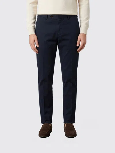 Pt01 Stretch Cotton Chino Trousers In Blue