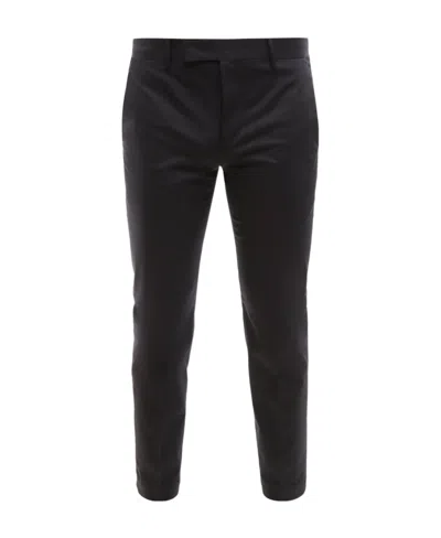 Pt01 Stretch Cotton Pants In Black