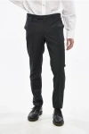 Pt01 Stretch Virgin Wool Skinny Fit Pants In Black