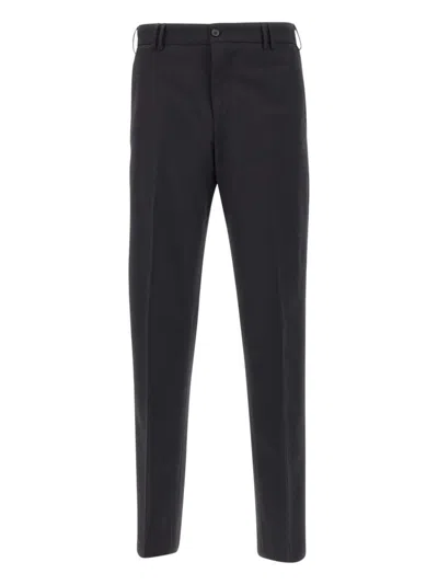 Pt01 Stretch Wool Trousers In Black