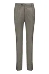 Pt01 Super Slim Pied De Poule Wool Trousers