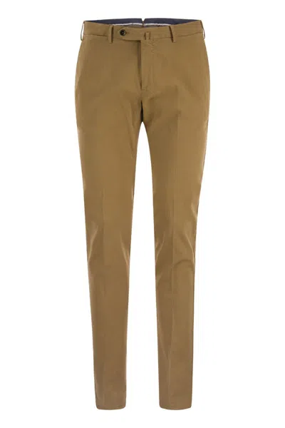Pt01 Super Slim Trousers In Hazelnut