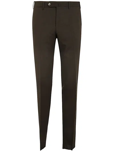 Pt01 Superlight Deluxe Wool Slim Flat Front Pants Clothing In Brown