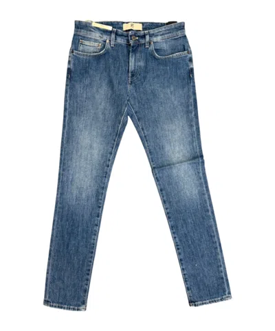 Pt01 Swing Belt-loops Jeans In Blue