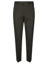 Pt01 Tailored Brown Pants With Classic Waistband In Green