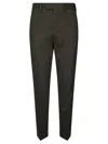 Pt01 Tailored Brown Pants With Classic Waistband In Green