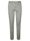 Pt01 Tailored Slim-fit Pants With Clean Waistband In Gray