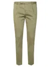 Pt01 Tailored Grey Trousers With Single Front Pleat In Multi