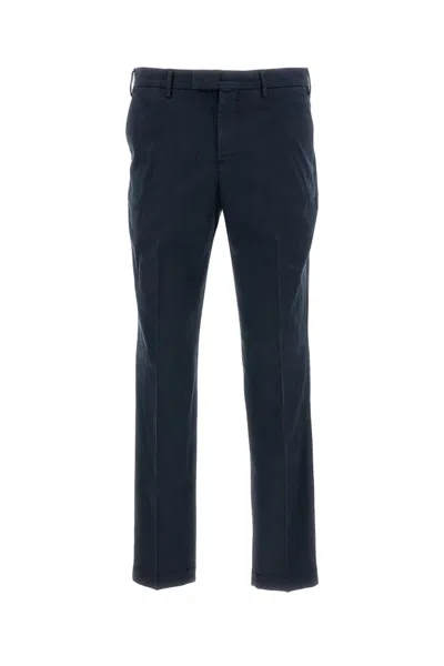 Pt01 Tailored Slim-fit Trousers In Soft Stretch Cotton Blend In Blue