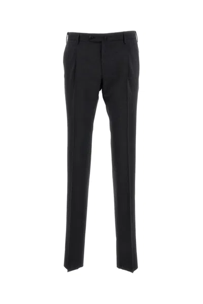 Pt01 Tailored Slim-fit Trousers In Stretch Cotton Fabric In Black