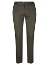 Pt01 Tailored Straight-leg Pants With Clean Aesthetic In Green