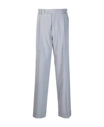 Pt01 Tailored Straight-leg Trousers In Gray