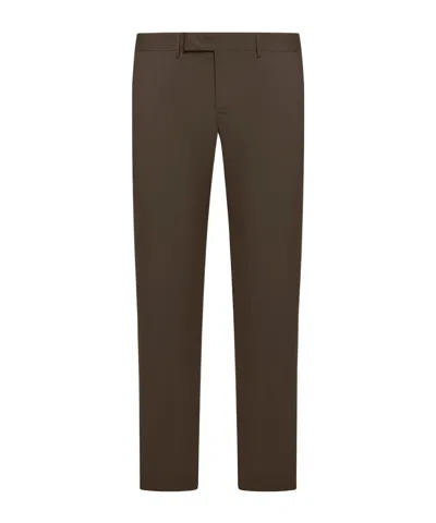 Pt01 Tapered Chinos In Brown