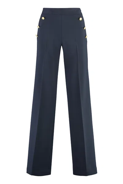 Pt01 Tory Burch Taylor Wide Leg Pants In Blue