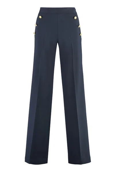 Pt01 Taylor Wide-leg Trousers In Blue