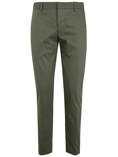 Pt01 Techno Cotton Stretch Cover Epsilon Pants In Green