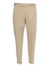 Pt01 Rebel 1 Tailored Trousers With Pleat In Beige