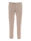 Pt01 Trousers - Slim, Flat Front, Diagonal Pockets In Brown