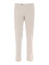 Pt01 Slim-fit Trousers With Flat Front In Gray