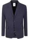 Pt01 Button-down Blazer In Blue