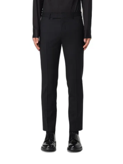 Pt01 Virgin Wool Pants In Black