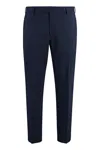 Pt01 Trousers  In Virgin Wool In Blue