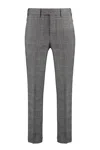 Pt01 Pantaloni Torino Virgin Wool Slacks In Grey
