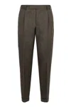 Pt01 Virgin Wool Trousers In Grey
