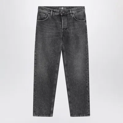 Pt01 Washed Black Jeans In Gray