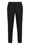Pt01 Wool Blend Trousers In Black