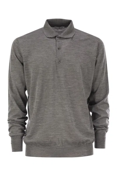 Pt01 Wool Polo Shirt In Multi