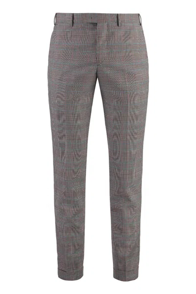 Pt01 Pantaloni Torino Wool Slacks In Gray