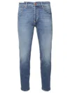 Pt05 Light Blue Cotton Jeans In Blue