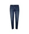 Pt05 Slim Fit Five-pocket Denim Jeans In Dark Wash In Blue