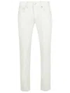 Pt05 Jeans With Belt Loops In White
